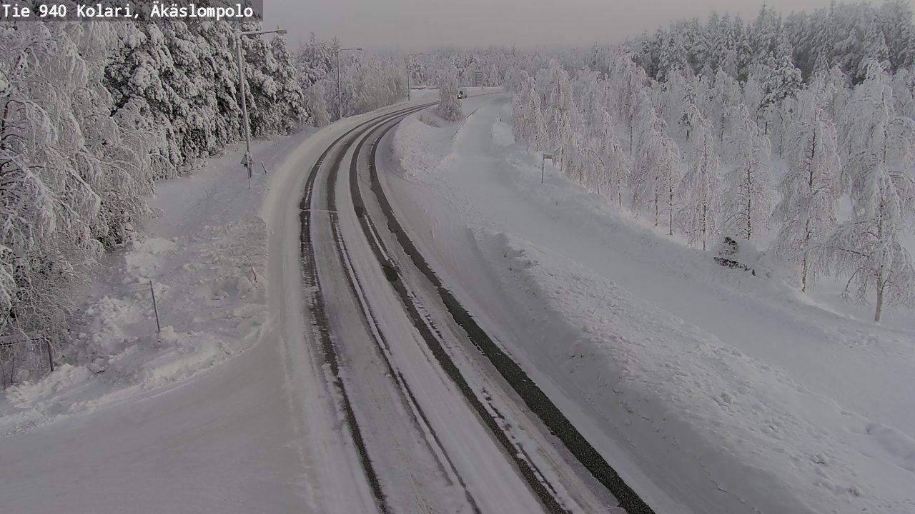 Kelikamerat Kuva Tie 940 Kolari, Äkäslompolo, Kolari, Lappi