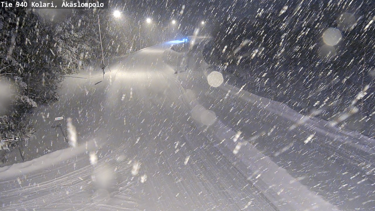 Weather Camera Image Road 940 Kolari, Äkäslompolo, Kolari, Lappi