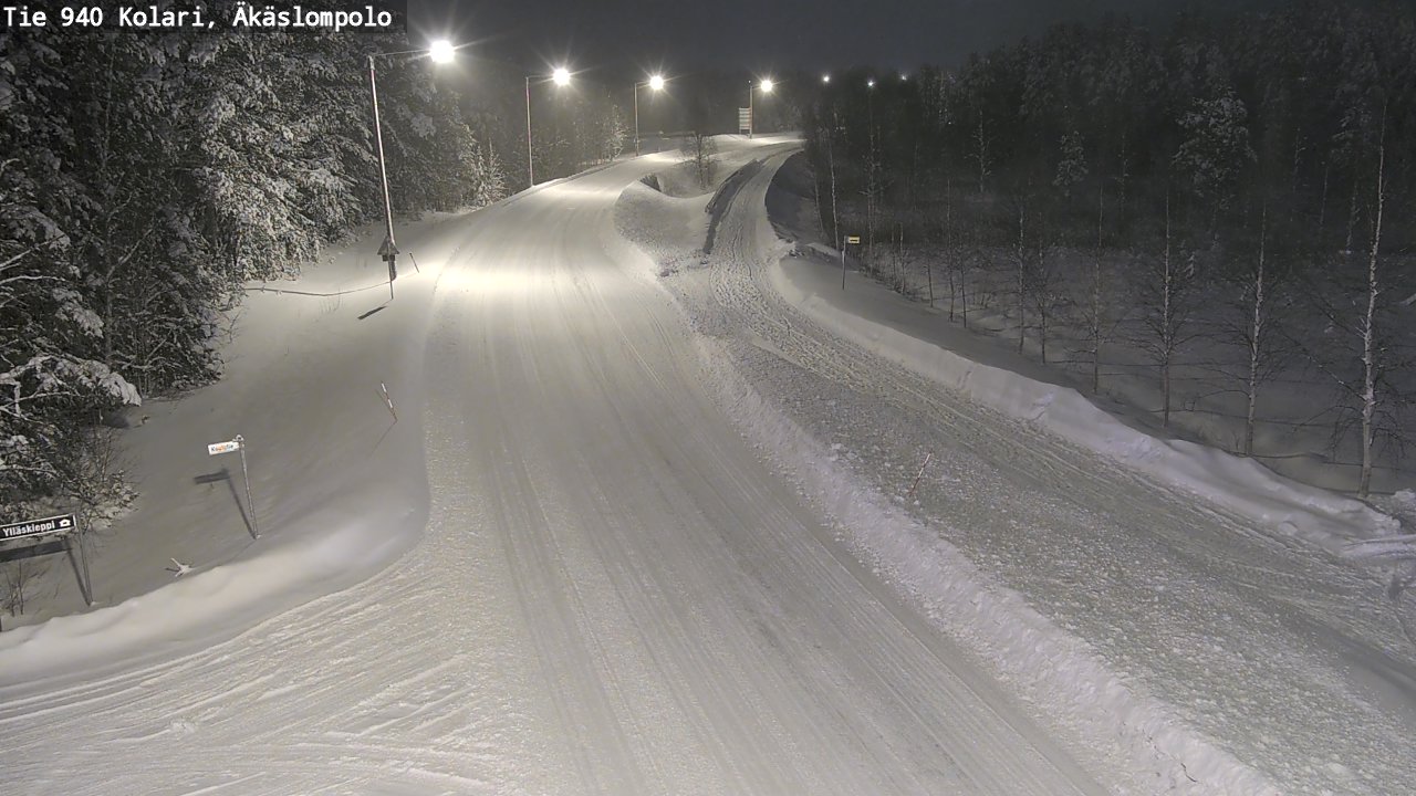 Weather Camera Image Road 940 Kolari, Äkäslompolo, Kolari, Lappi