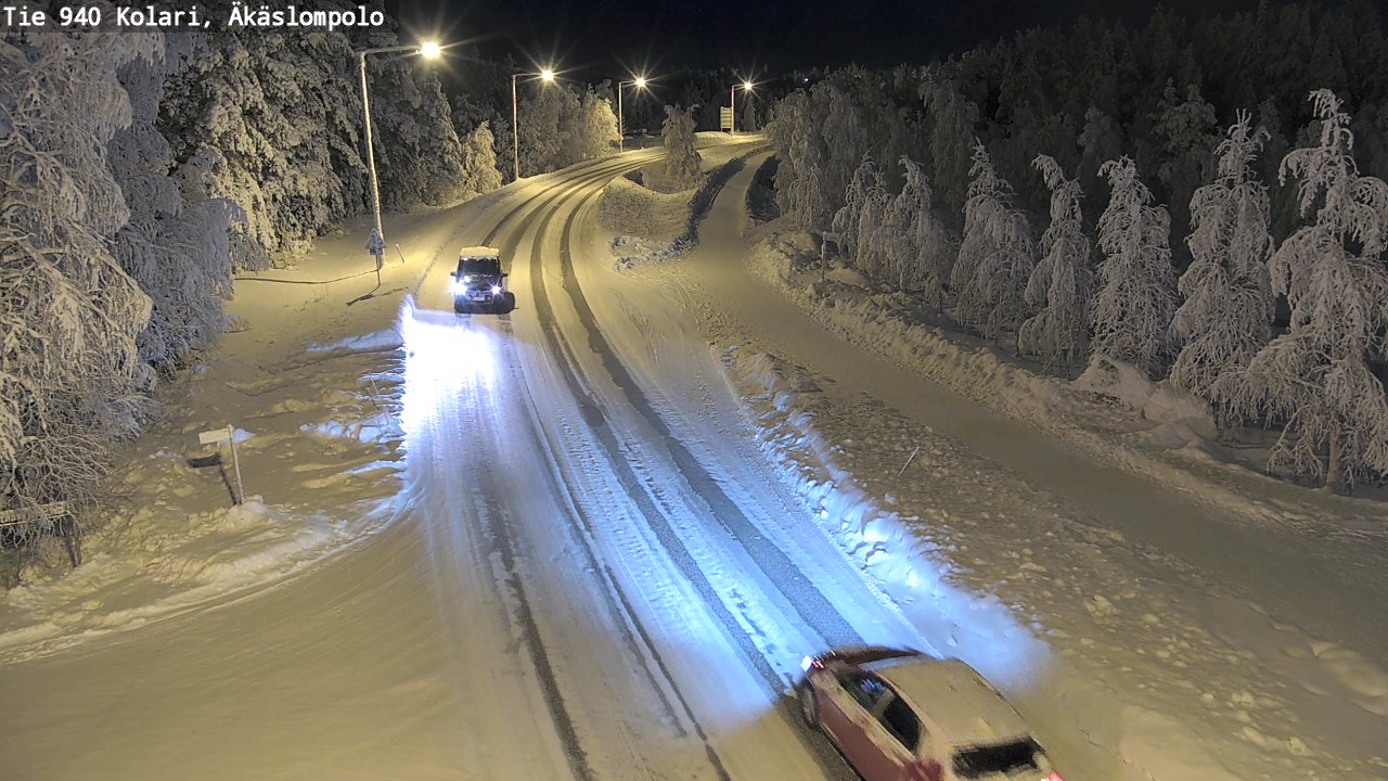 Kelikamerat Kuva Tie 940 Kolari, Äkäslompolo, Kolari, Lappi
