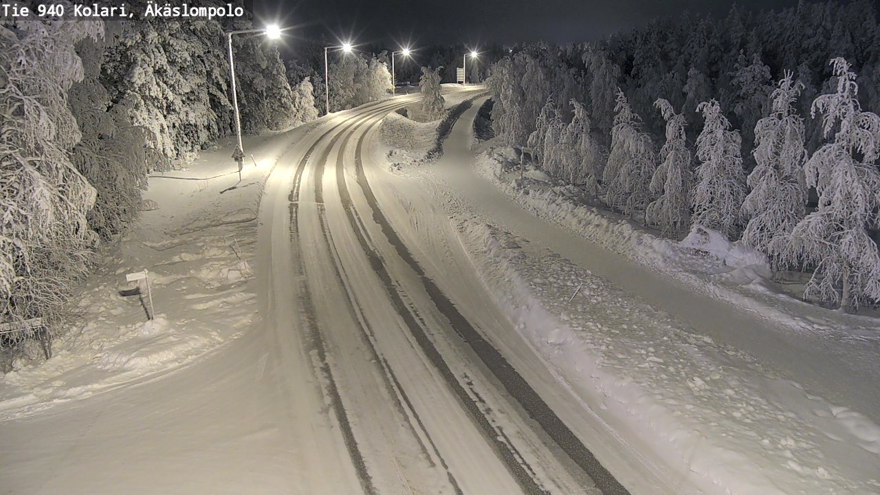Kelikamerat Kuva Tie 940 Kolari, Äkäslompolo, Kolari, Lappi