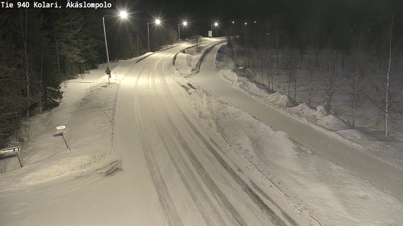 Kelikamerat Kuva Tie 940 Kolari, Äkäslompolo, Kolari, Lappi