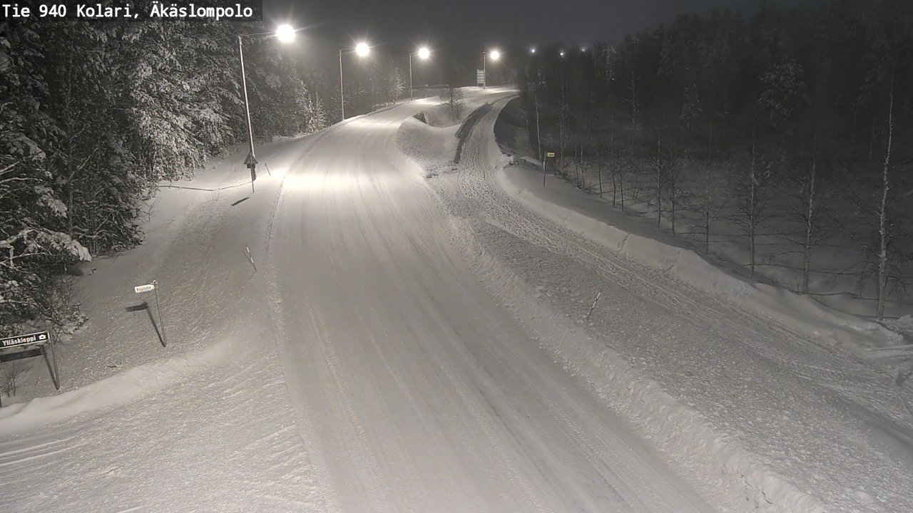 Weather Camera Image Road 940 Kolari, Äkäslompolo, Kolari, Lappi