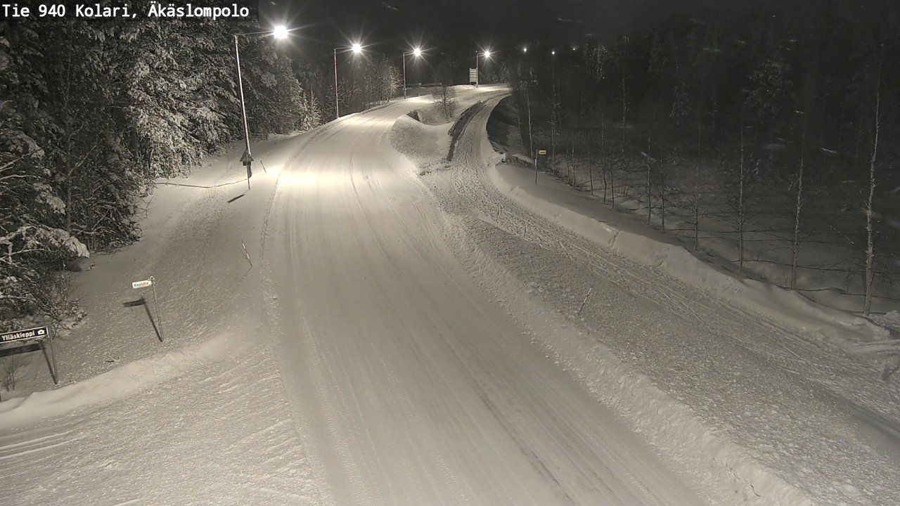 Weather Camera Image Road 940 Kolari, Äkäslompolo, Kolari, Lappi