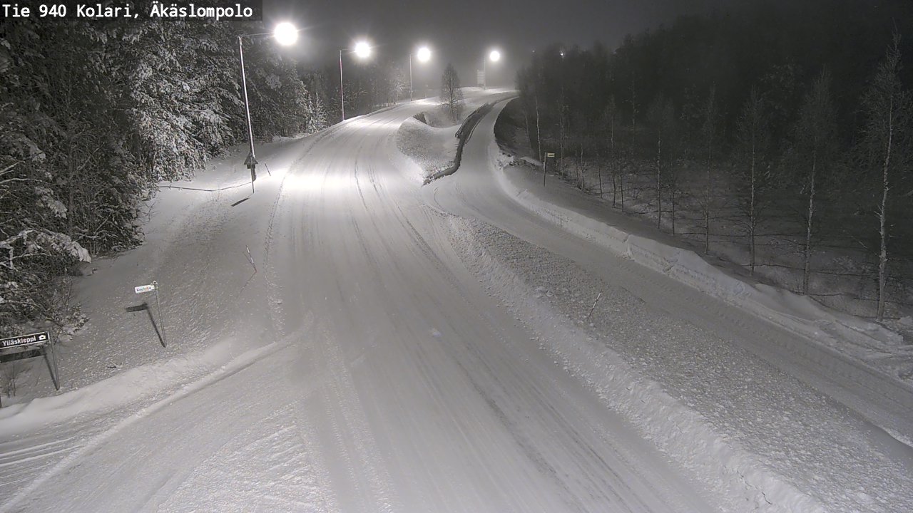 Weather Camera Image Road 940 Kolari, Äkäslompolo, Kolari, Lappi
