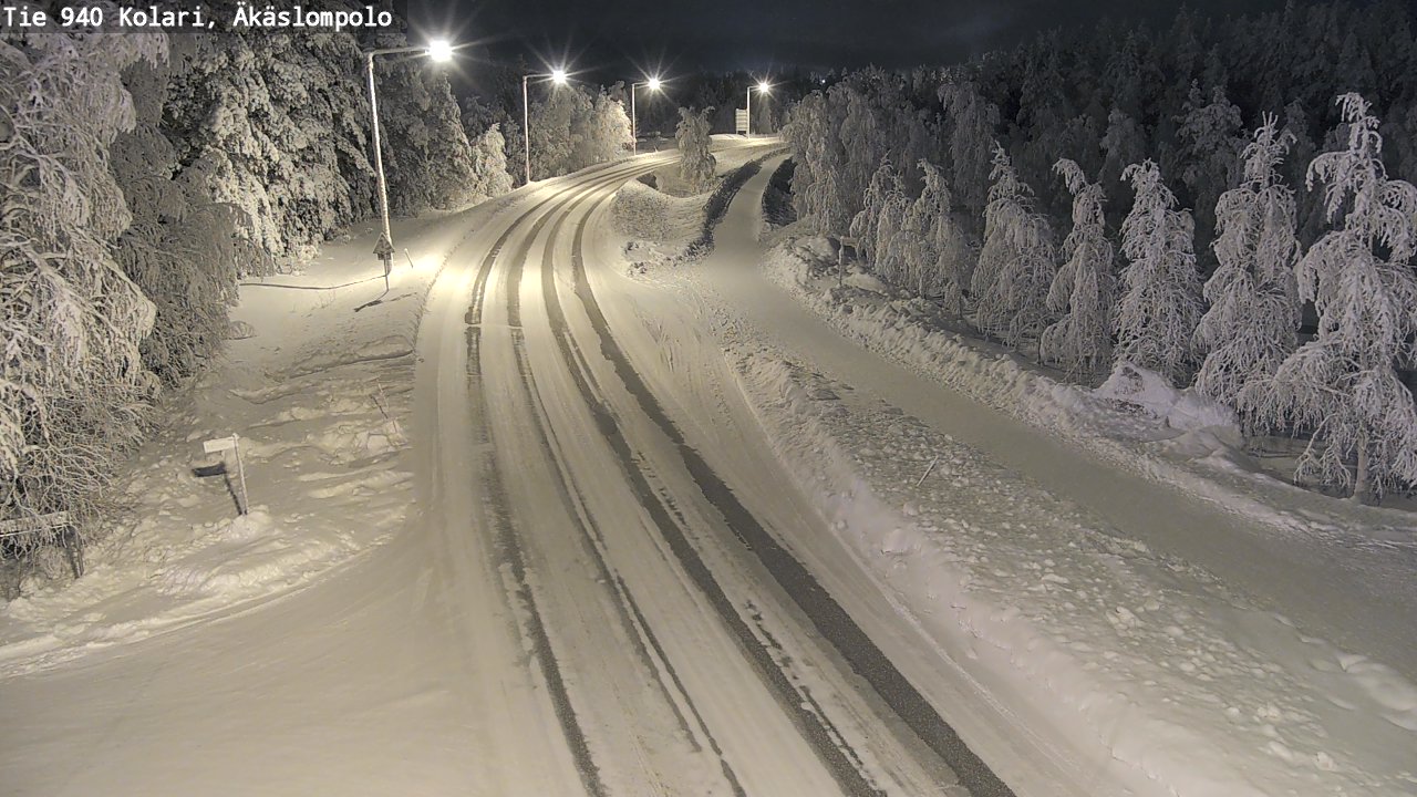 Kelikamerat Kuva Tie 940 Kolari, Äkäslompolo, Kolari, Lappi