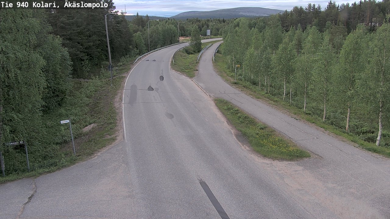 Kelikamerat Kuva Tie 940 Kolari, Äkäslompolo, Kolari, Lappi