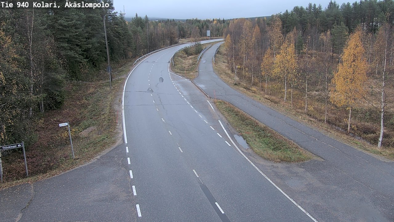 Weather Camera Image Road 940 Kolari, Äkäslompolo, Kolari, Lappi