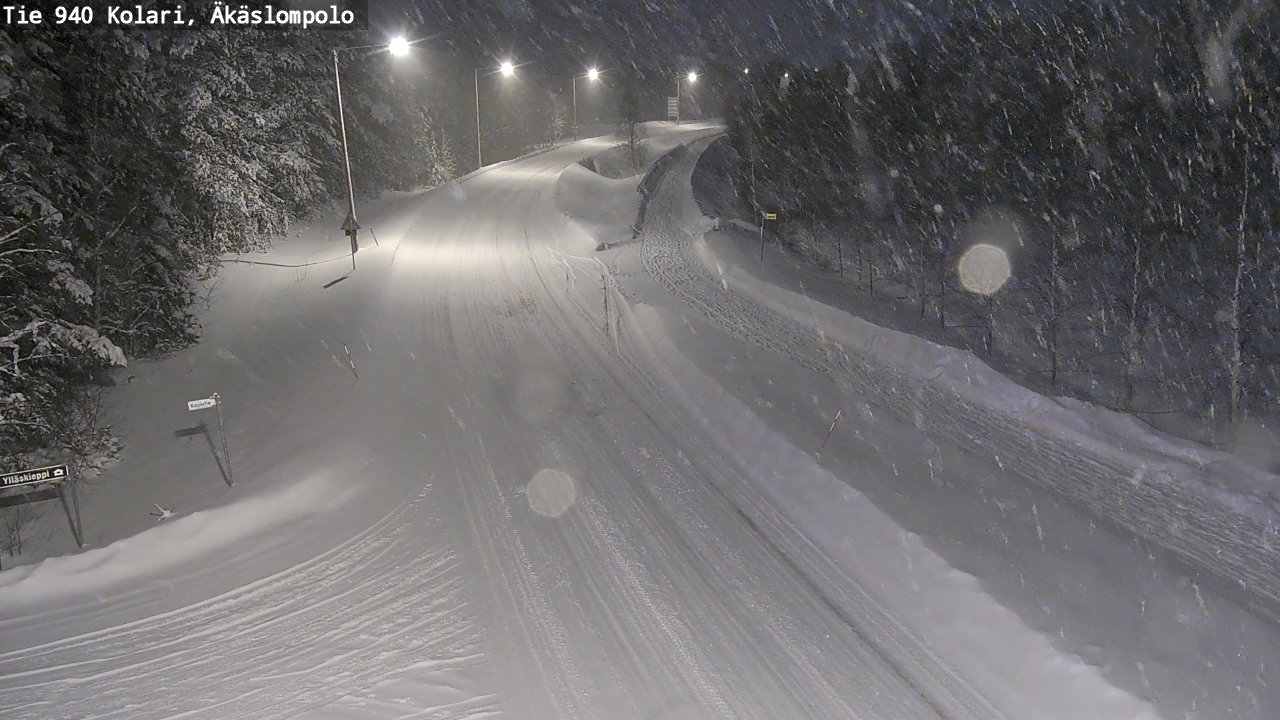 Weather Camera Image Road 940 Kolari, Äkäslompolo, Kolari, Lappi