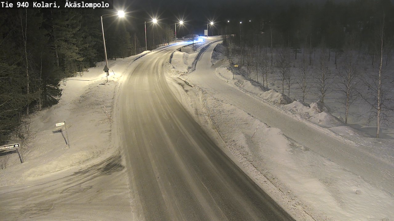 Kelikamerat Kuva Tie 940 Kolari, Äkäslompolo, Kolari, Lappi