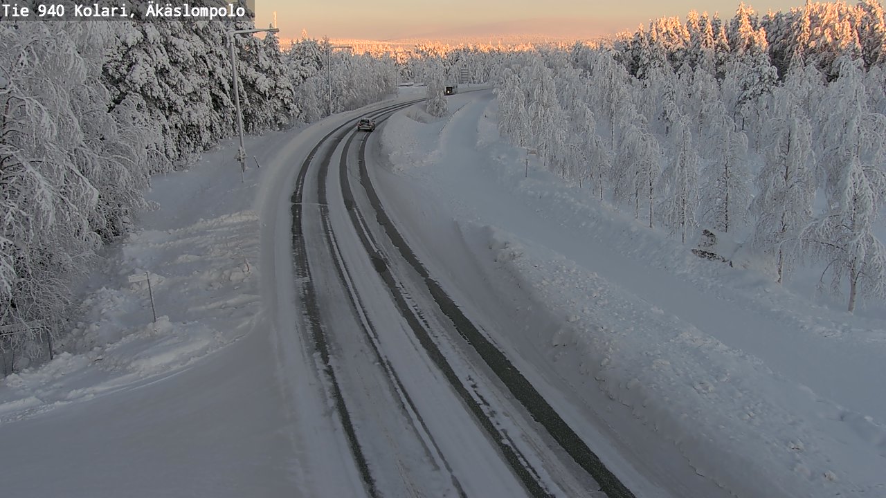 Weather Camera Image Road 940 Kolari, Äkäslompolo, Kolari, Lappi