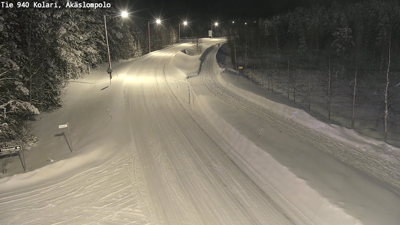 Weather Camera Image Road 940 Kolari, Äkäslompolo, Kolari, Lappi