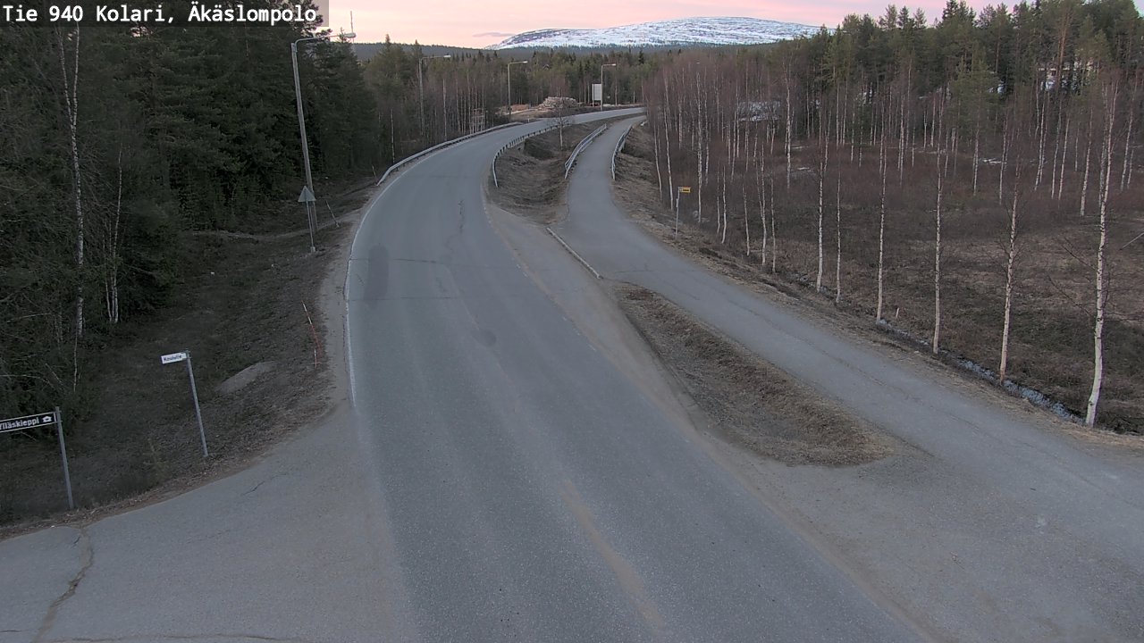 Weather Camera Image Road 940 Kolari, Äkäslompolo, Kolari, Lappi