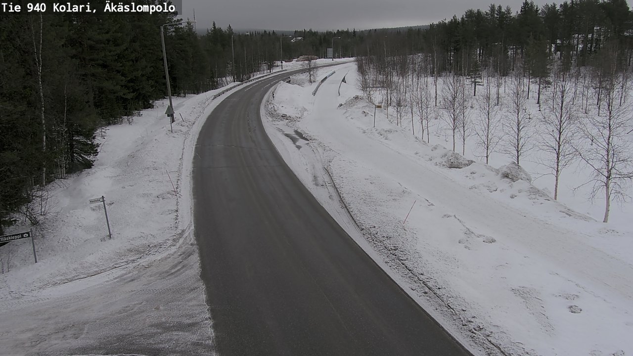 Weather Camera Image Road 940 Kolari, Äkäslompolo, Kolari, Lappi