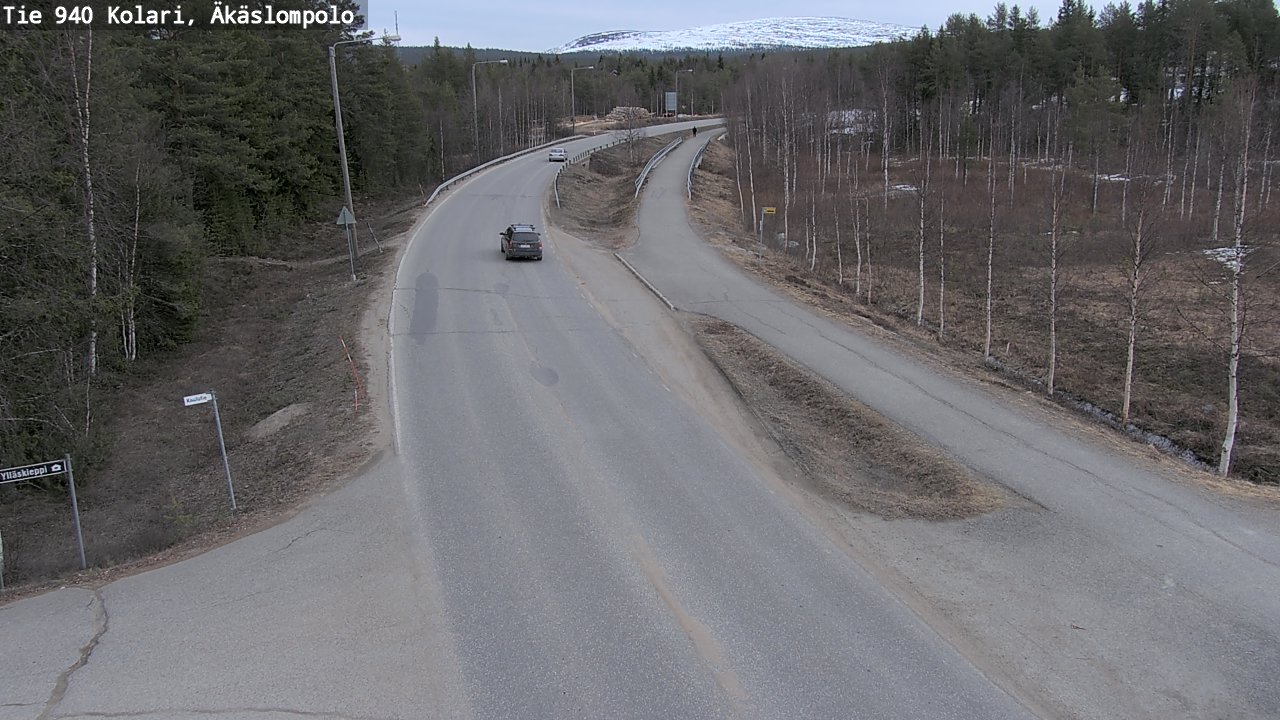 Weather Camera Image Väg 940 Kolari, Äkäslompolo, Kolari, Lappi