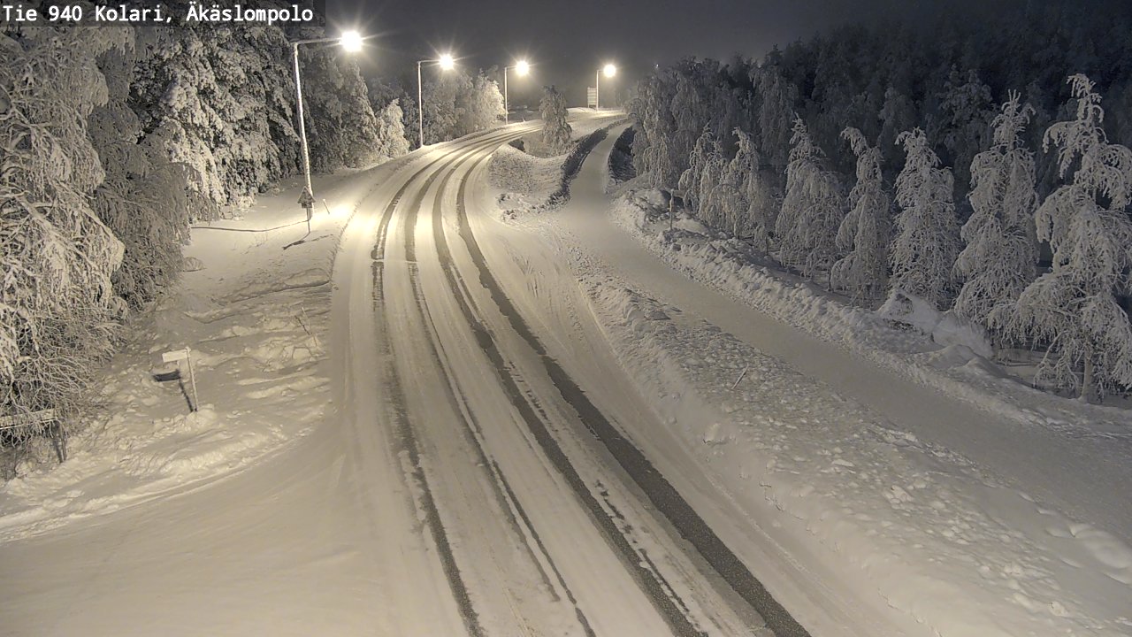 Kelikamerat Kuva Tie 940 Kolari, Äkäslompolo, Kolari, Lappi
