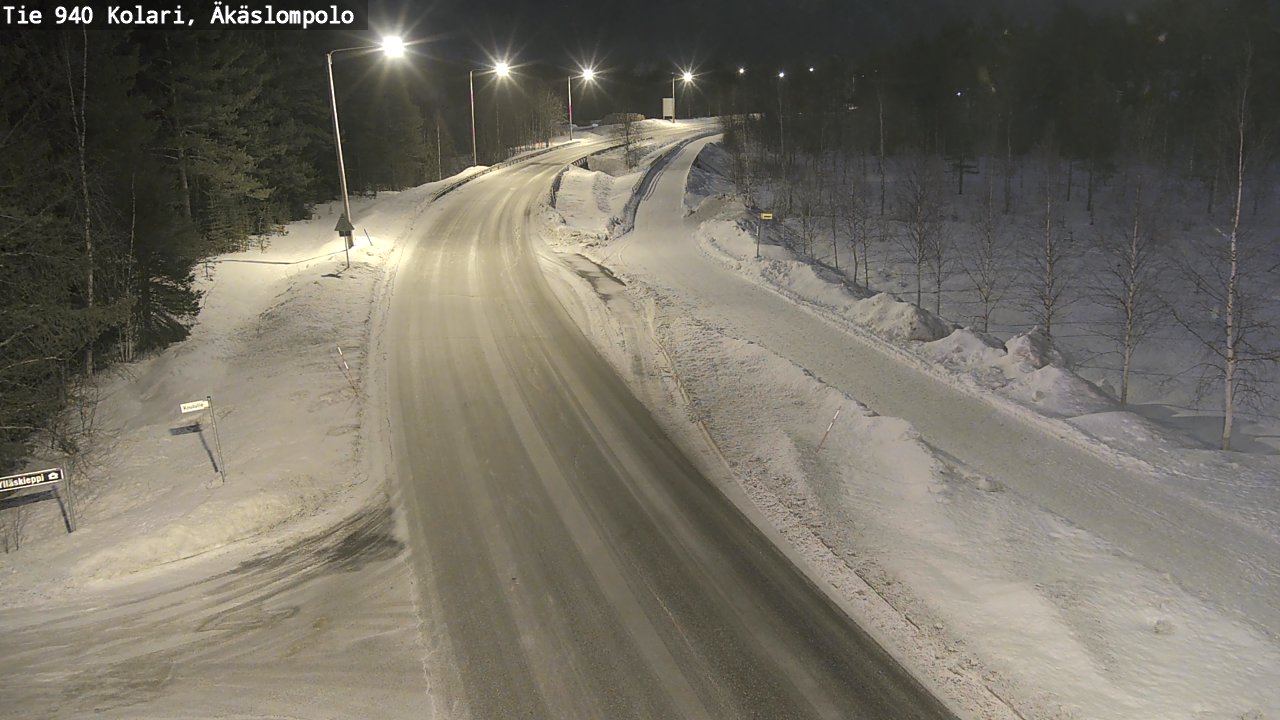 Kelikamerat Kuva Tie 940 Kolari, Äkäslompolo, Kolari, Lappi