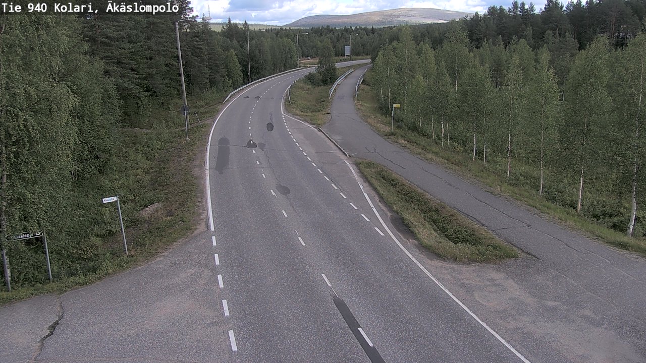 Weather Camera Image Road 940 Kolari, Äkäslompolo, Kolari, Lappi