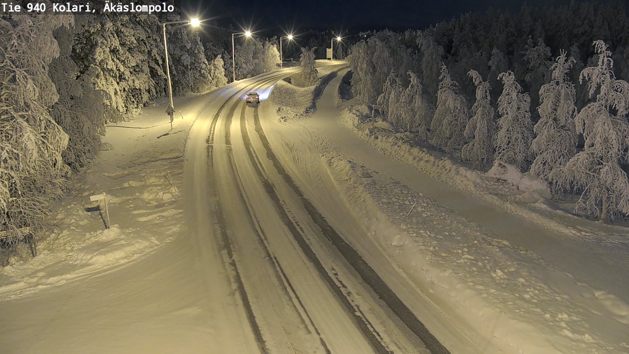 Kelikamerat Kuva Tie 940 Kolari, Äkäslompolo, Kolari, Lappi