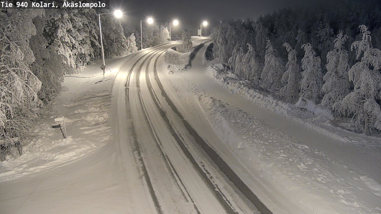 Kelikamerat Kuva Tie 940 Kolari, Äkäslompolo, Kolari, Lappi