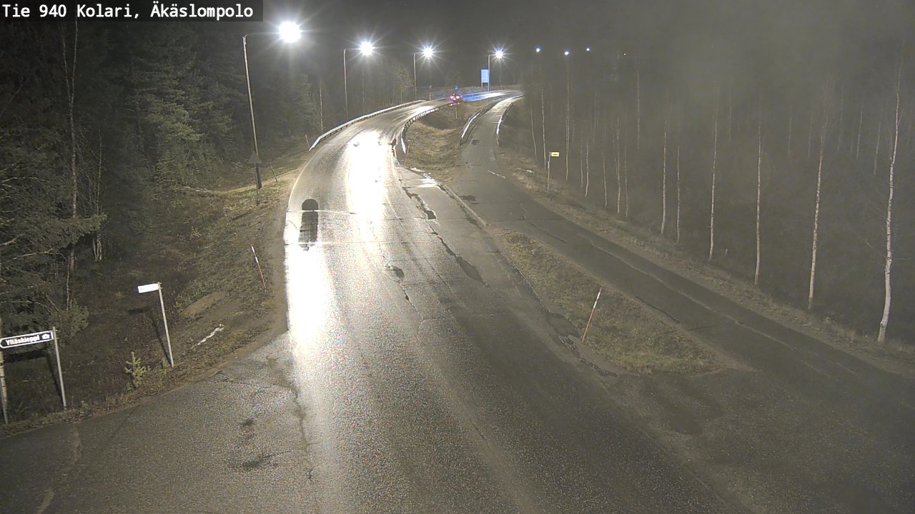 Kelikamerat Kuva Tie 940 Kolari, Äkäslompolo, Kolari, Lappi