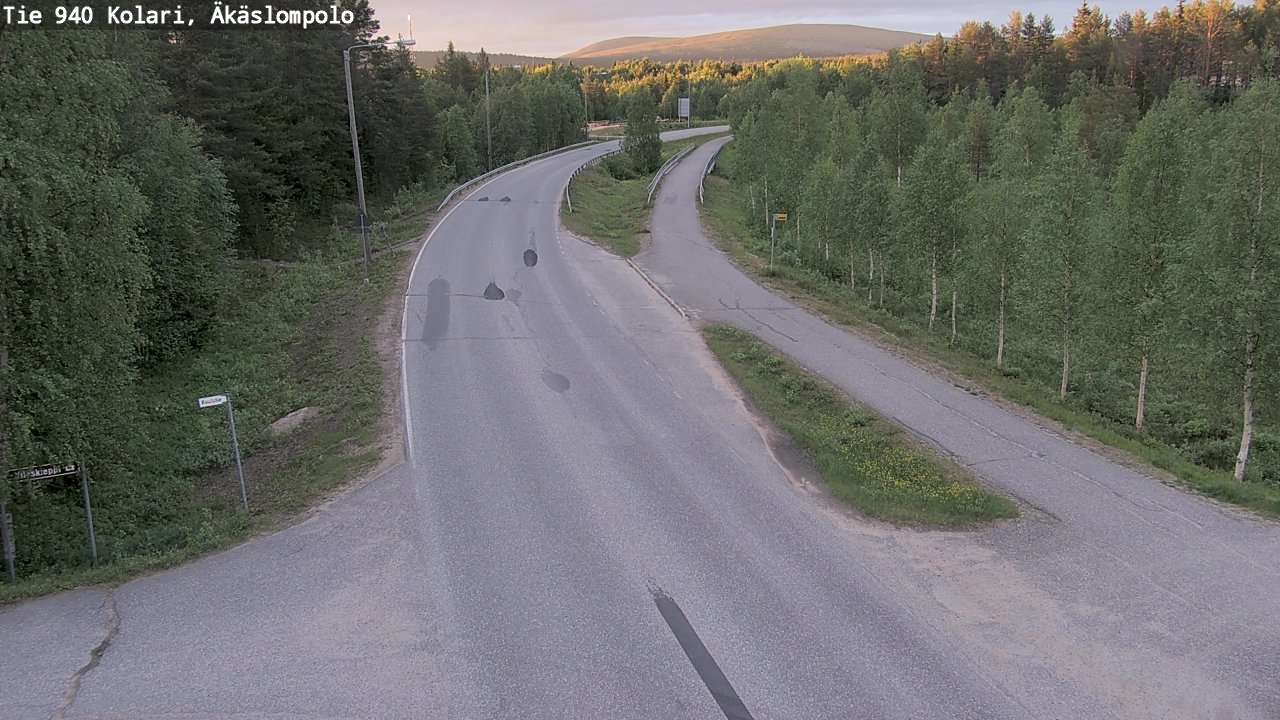 Kelikamerat Kuva Tie 940 Kolari, Äkäslompolo, Kolari, Lappi