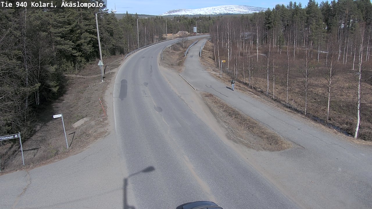 Weather Camera Image Väg 940 Kolari, Äkäslompolo, Kolari, Lappi