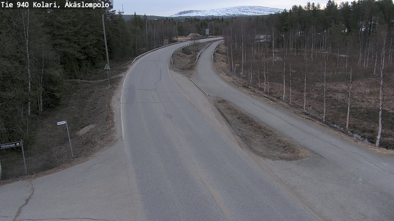 Weather Camera Image Road 940 Kolari, Äkäslompolo, Kolari, Lappi