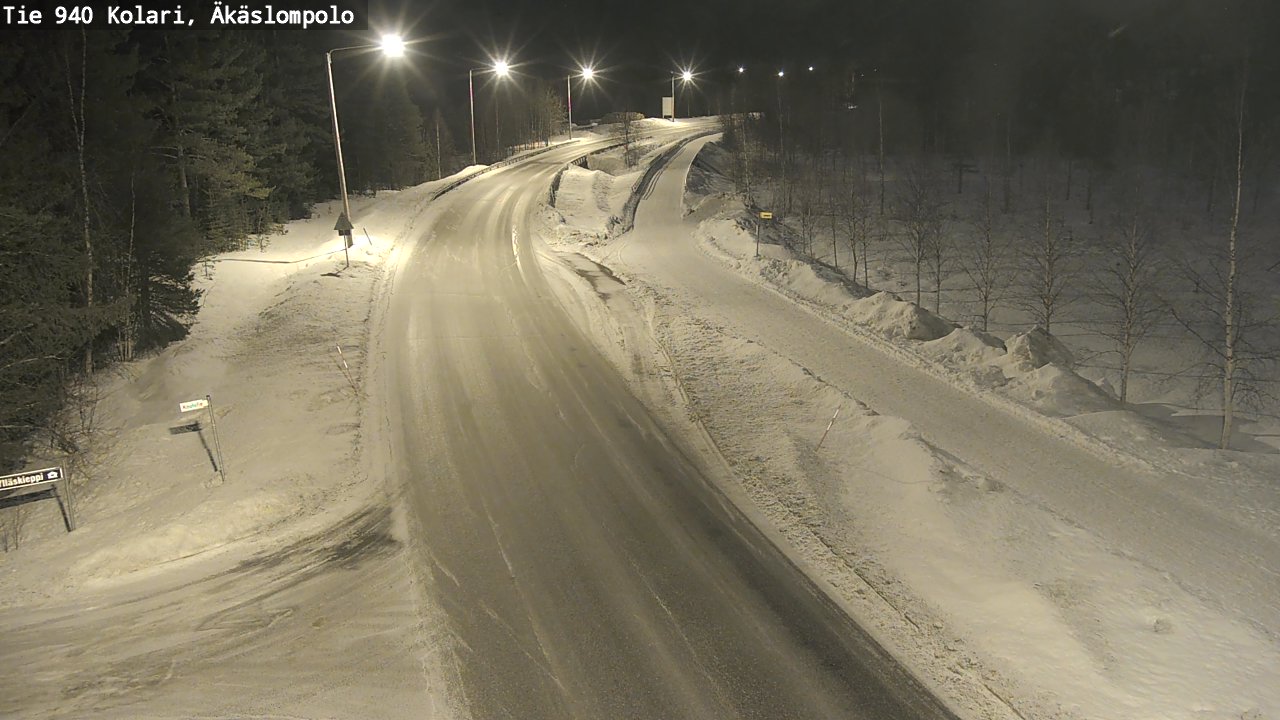 Kelikamerat Kuva Tie 940 Kolari, Äkäslompolo, Kolari, Lappi