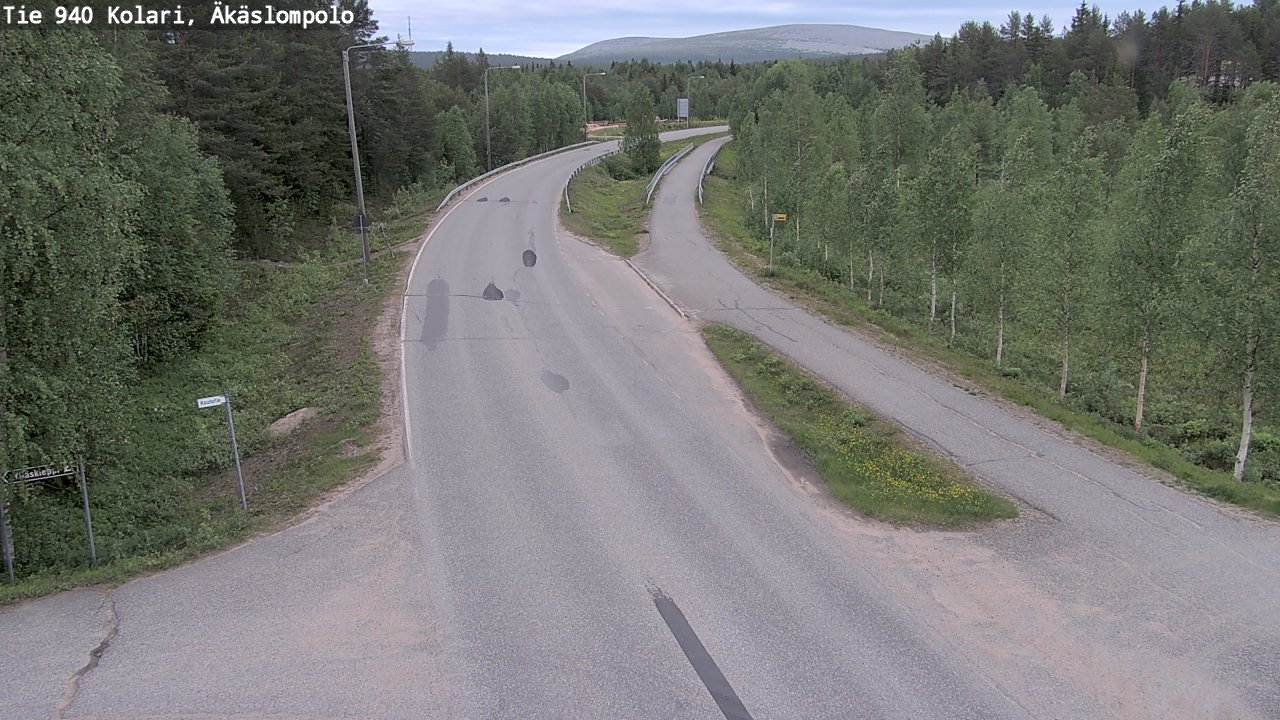 Kelikamerat Kuva Tie 940 Kolari, Äkäslompolo, Kolari, Lappi