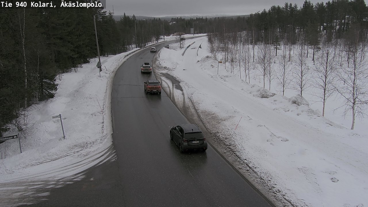 Weather Camera Image Road 940 Kolari, Äkäslompolo, Kolari, Lappi