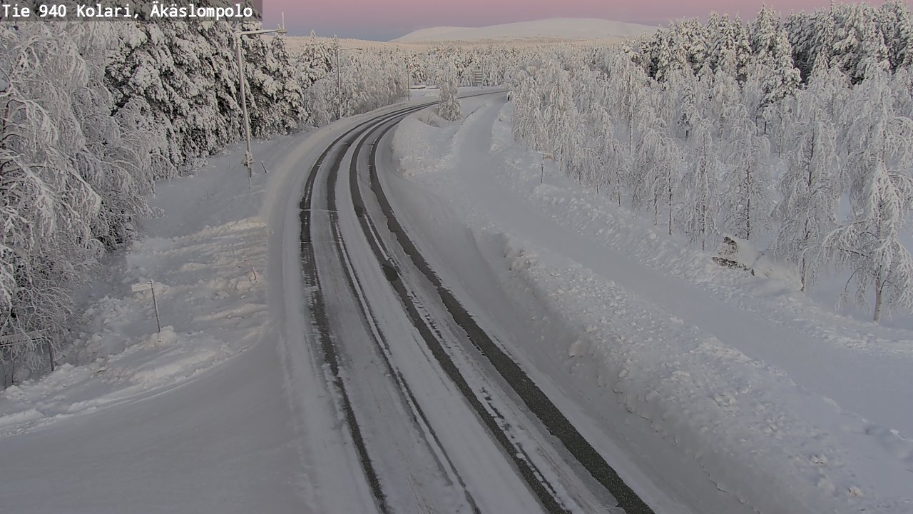 Weather Camera Image Road 940 Kolari, Äkäslompolo, Kolari, Lappi