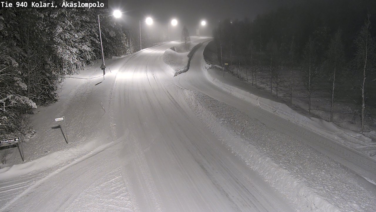 Weather Camera Image Road 940 Kolari, Äkäslompolo, Kolari, Lappi
