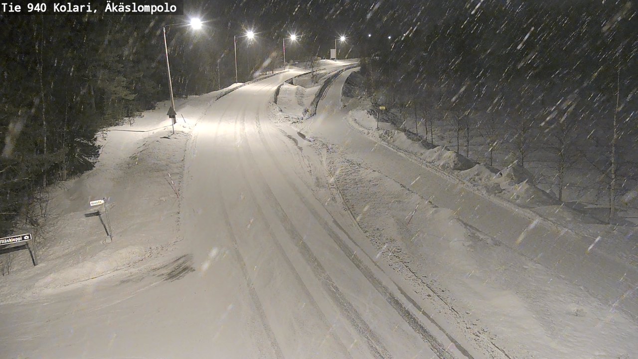 Kelikamerat Kuva Tie 940 Kolari, Äkäslompolo, Kolari, Lappi