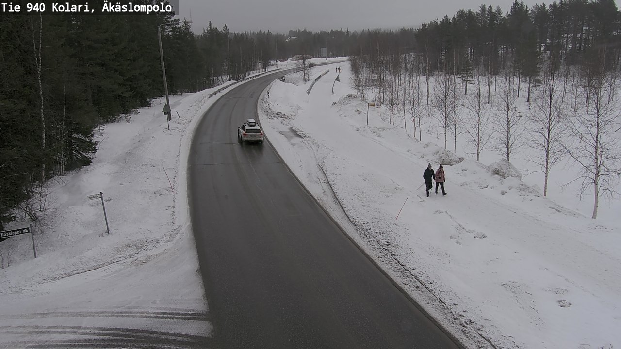 Weather Camera Image Road 940 Kolari, Äkäslompolo, Kolari, Lappi