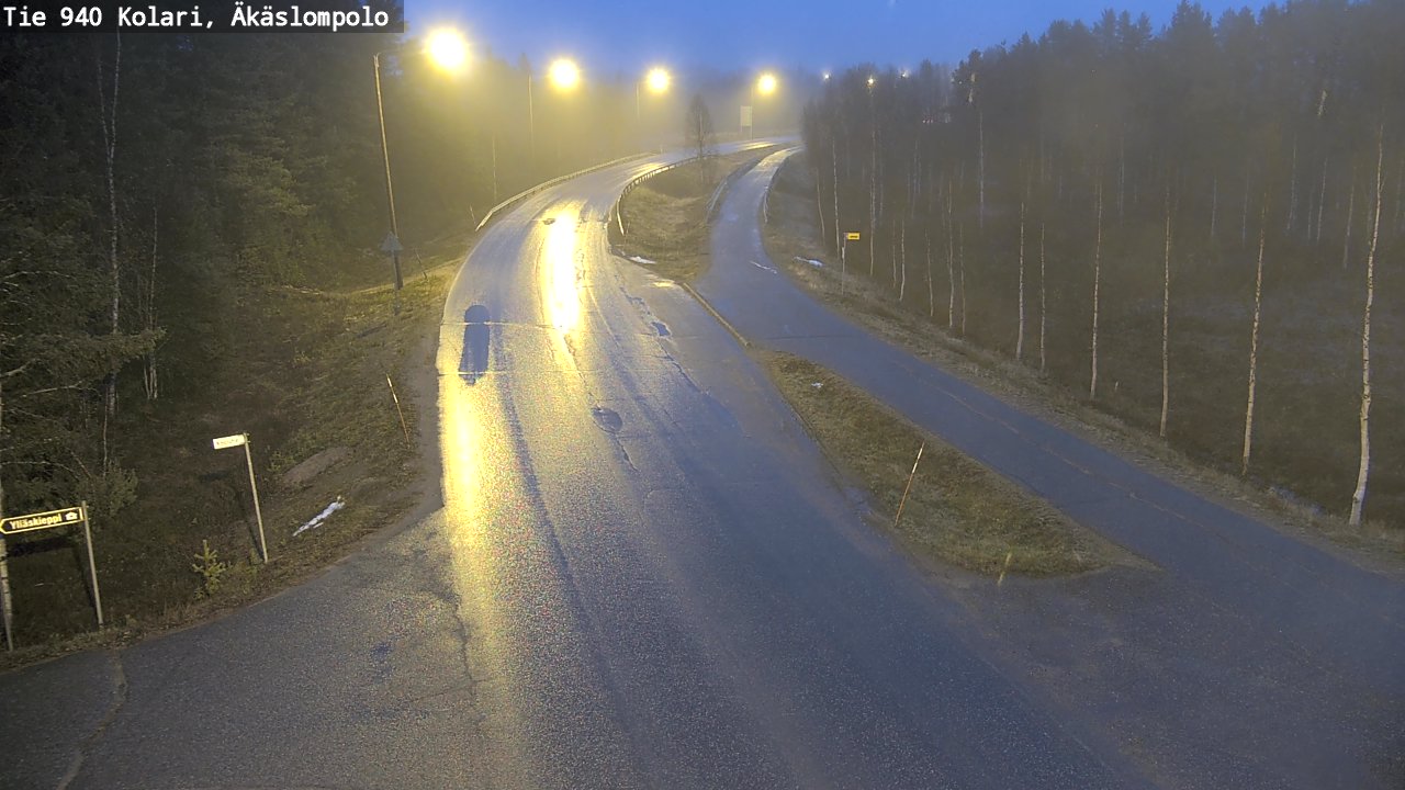 Kelikamerat Kuva Tie 940 Kolari, Äkäslompolo, Kolari, Lappi