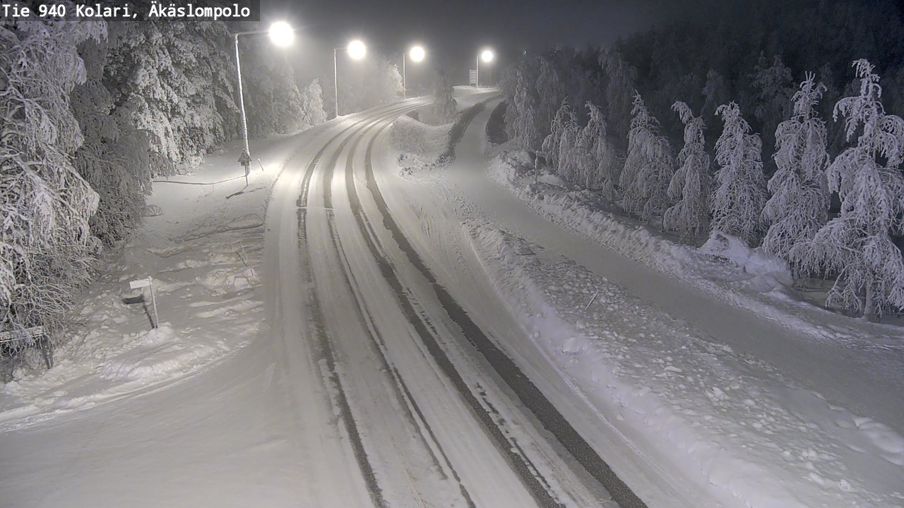 Kelikamerat Kuva Tie 940 Kolari, Äkäslompolo, Kolari, Lappi