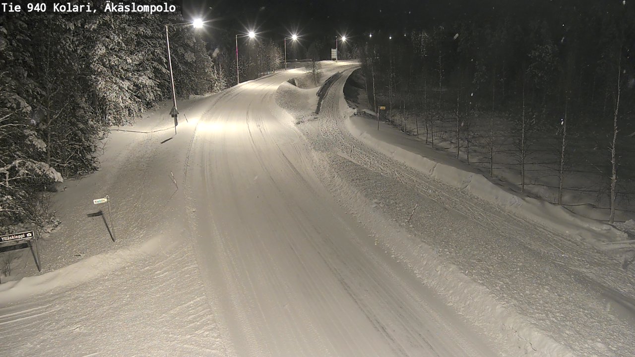 Weather Camera Image Road 940 Kolari, Äkäslompolo, Kolari, Lappi