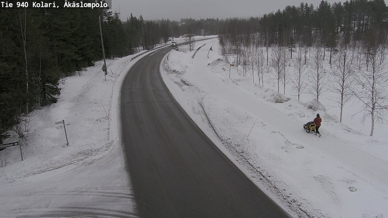 Weather Camera Image Road 940 Kolari, Äkäslompolo, Kolari, Lappi