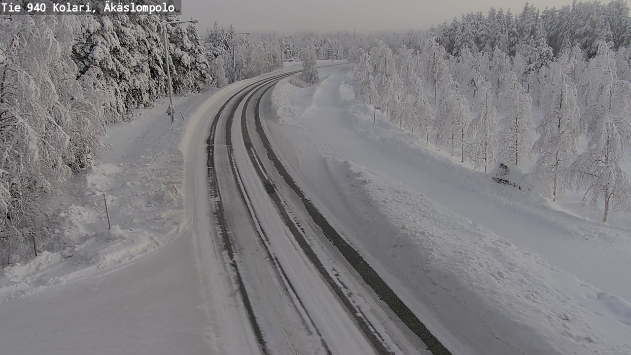 Kelikamerat Kuva Tie 940 Kolari, Äkäslompolo, Kolari, Lappi
