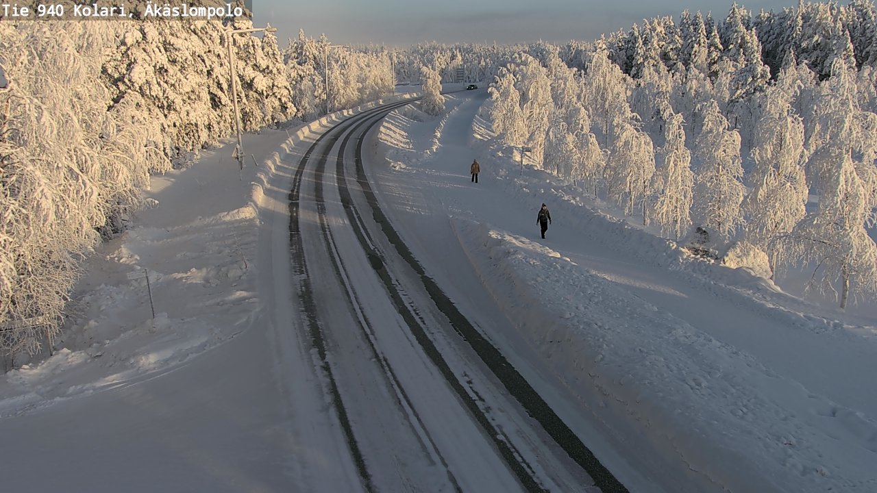 Weather Camera Image Väg 940 Kolari, Äkäslompolo, Kolari, Lappi