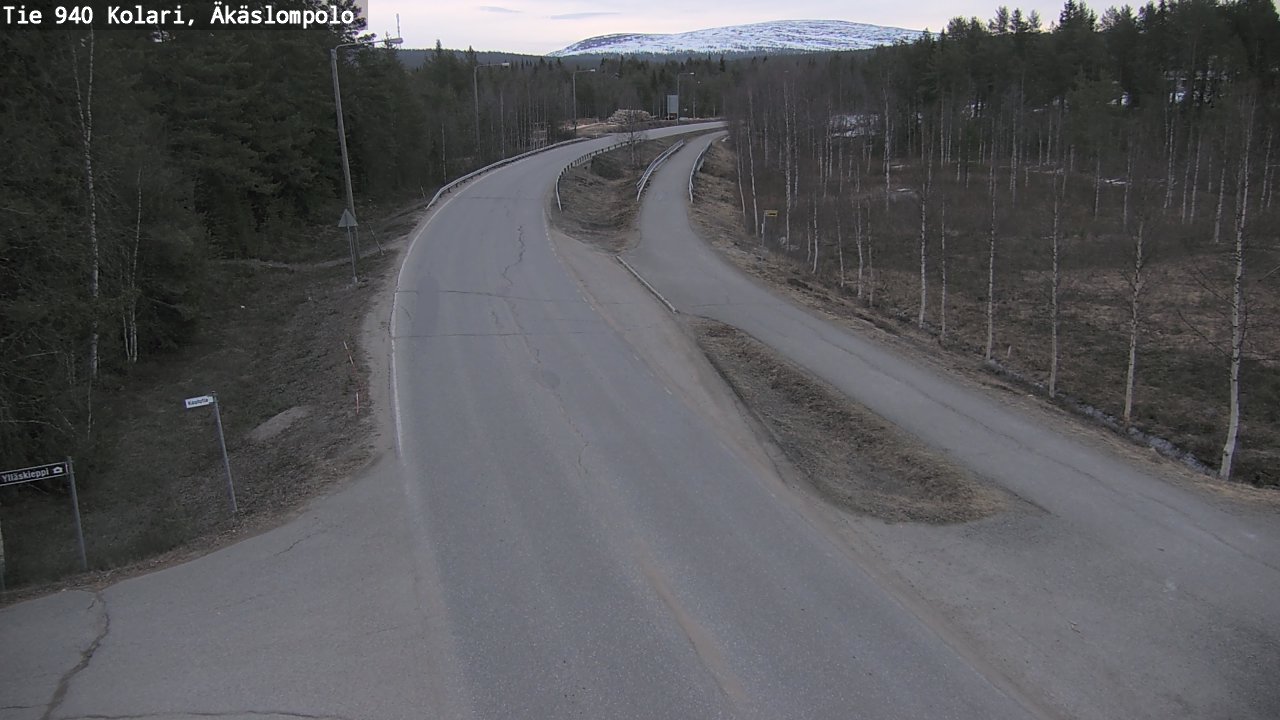 Weather Camera Image Road 940 Kolari, Äkäslompolo, Kolari, Lappi