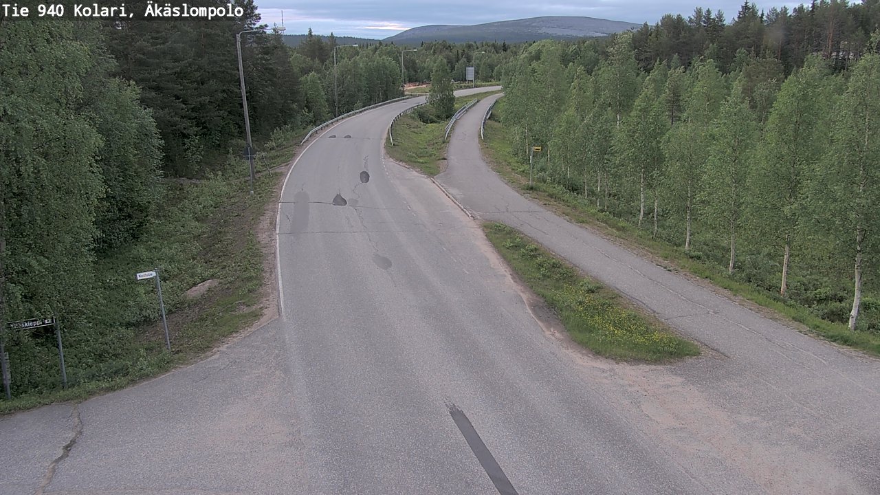 Kelikamerat Kuva Tie 940 Kolari, Äkäslompolo, Kolari, Lappi