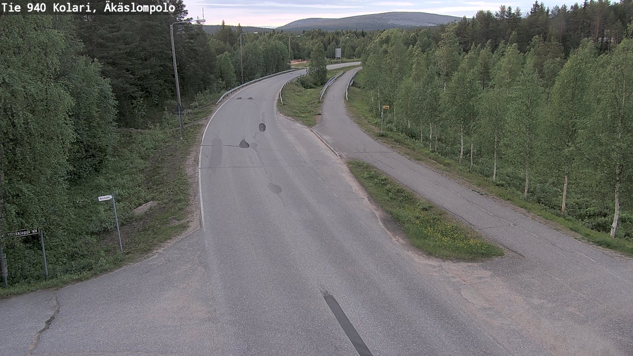 Kelikamerat Kuva Tie 940 Kolari, Äkäslompolo, Kolari, Lappi