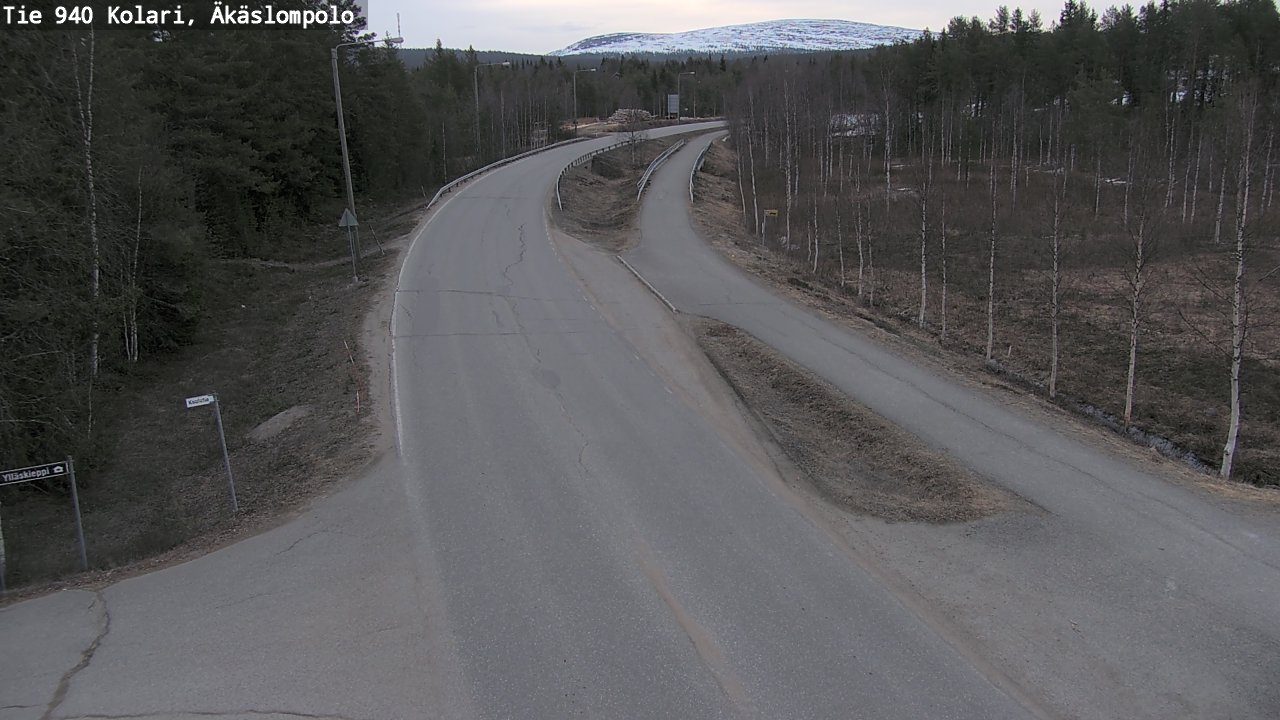 Weather Camera Image Road 940 Kolari, Äkäslompolo, Kolari, Lappi