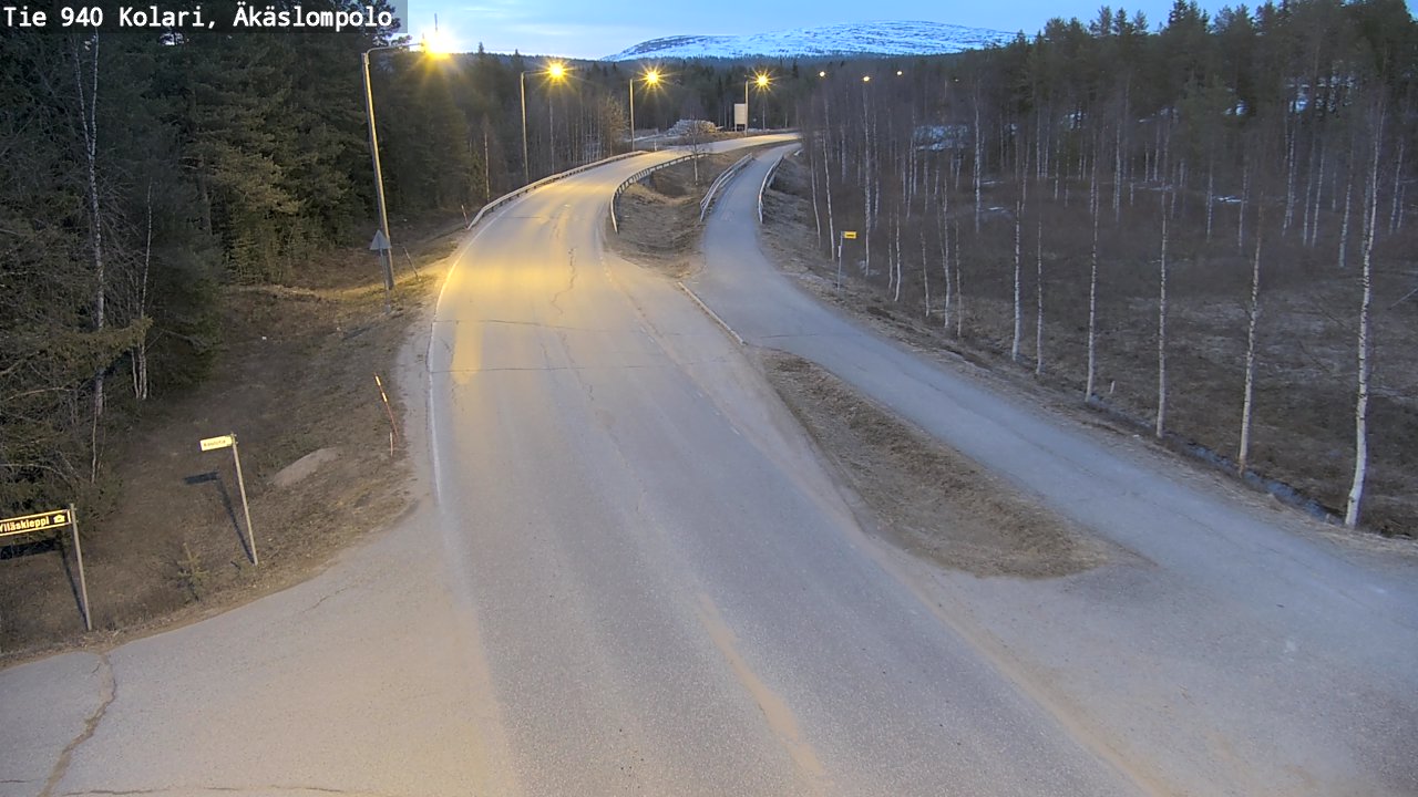 Weather Camera Image Road 940 Kolari, Äkäslompolo, Kolari, Lappi