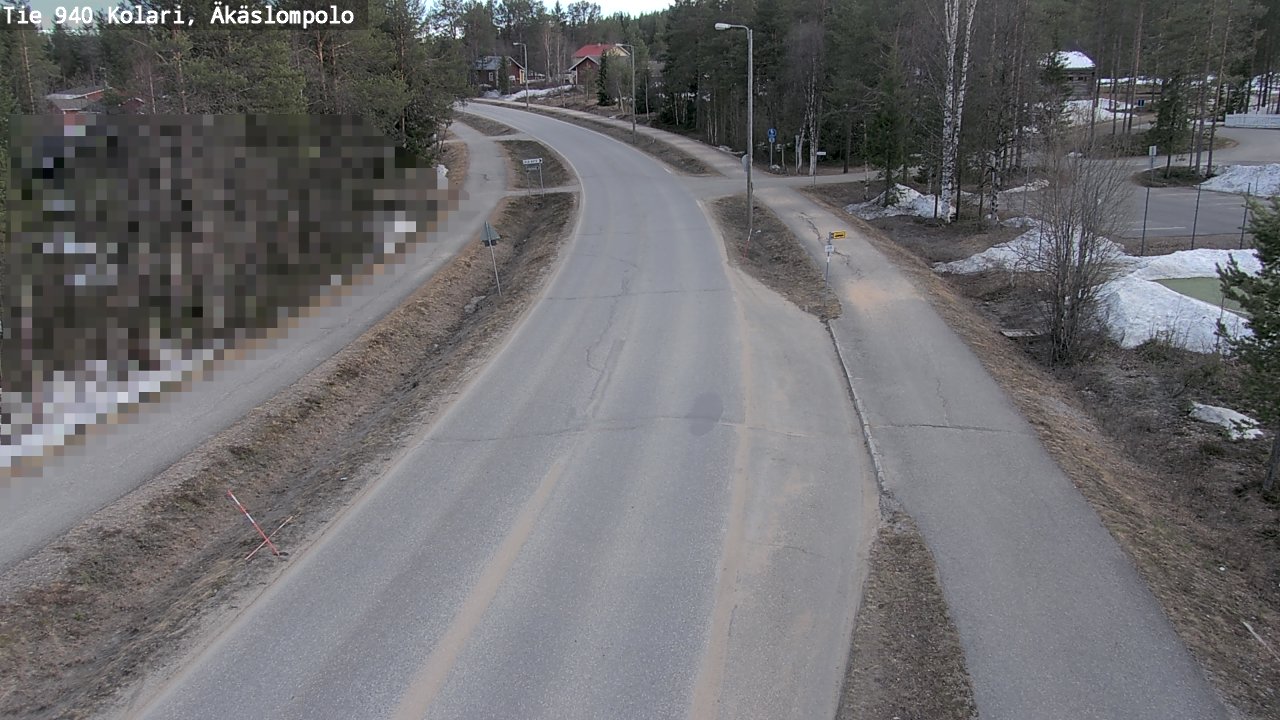 Weather Camera Image Väg 940 Kolari, Äkäslompolo, Kolari, Lappi