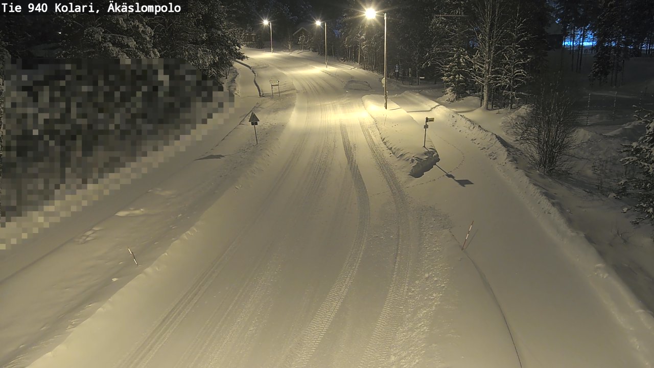 Kelikamerat Kuva Tie 940 Kolari, Äkäslompolo, Kolari, Lappi