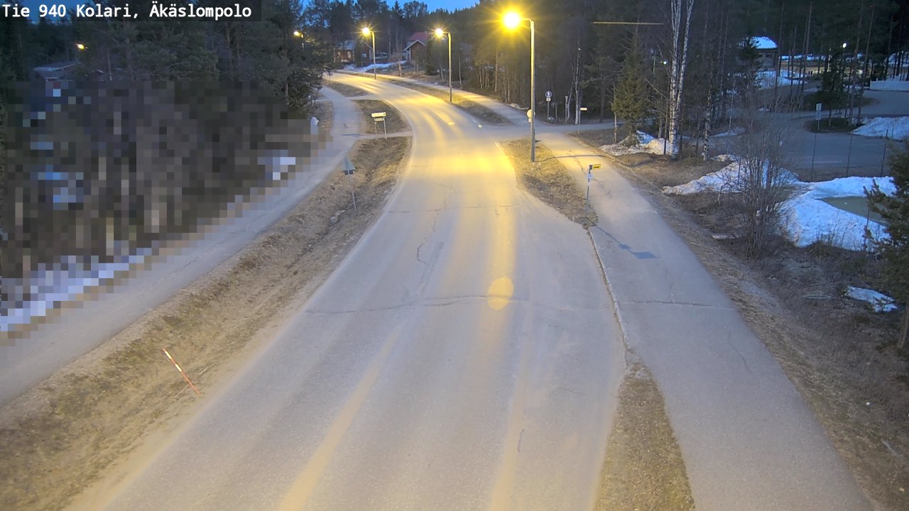 Weather Camera Image Väg 940 Kolari, Äkäslompolo, Kolari, Lappi