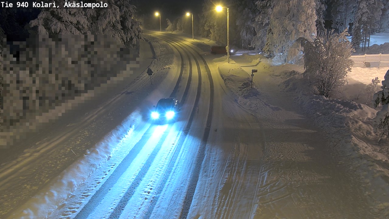 Kelikamerat Kuva Tie 940 Kolari, Äkäslompolo, Kolari, Lappi